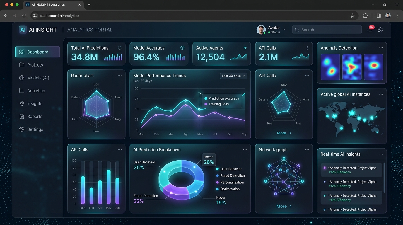 AI Analytics Dashboard Preview